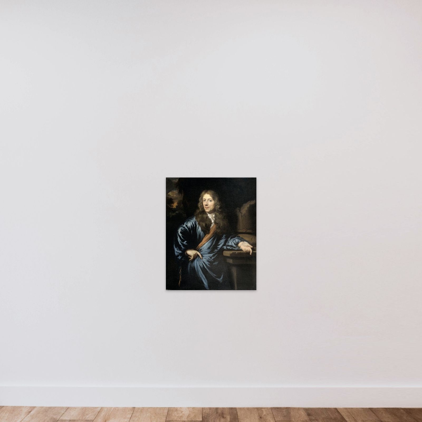 Portrait of Willem Pottey, Lawyer and Accountant-General of Flushing unframed — shown to scale