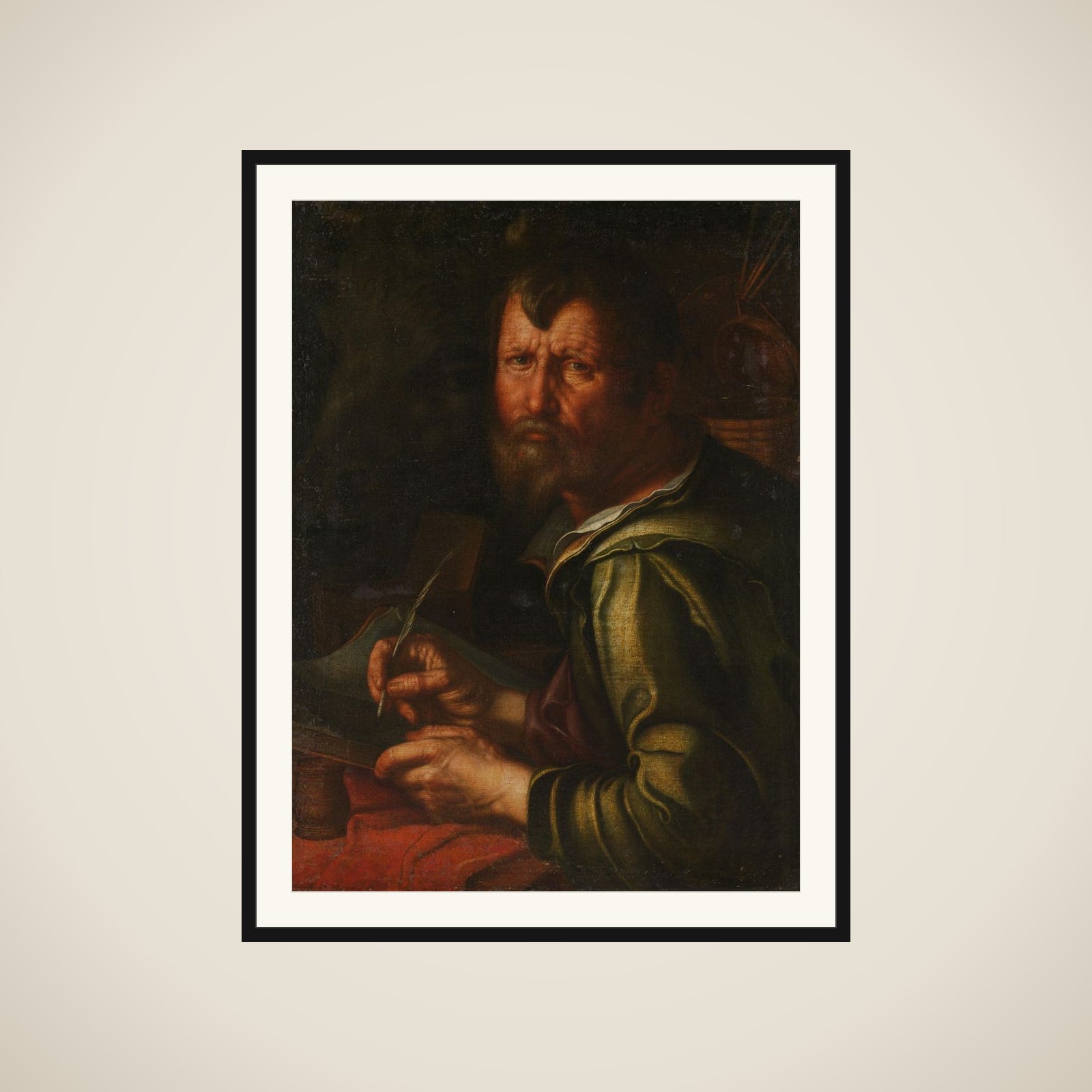 The Evangelist Saint Luke framed