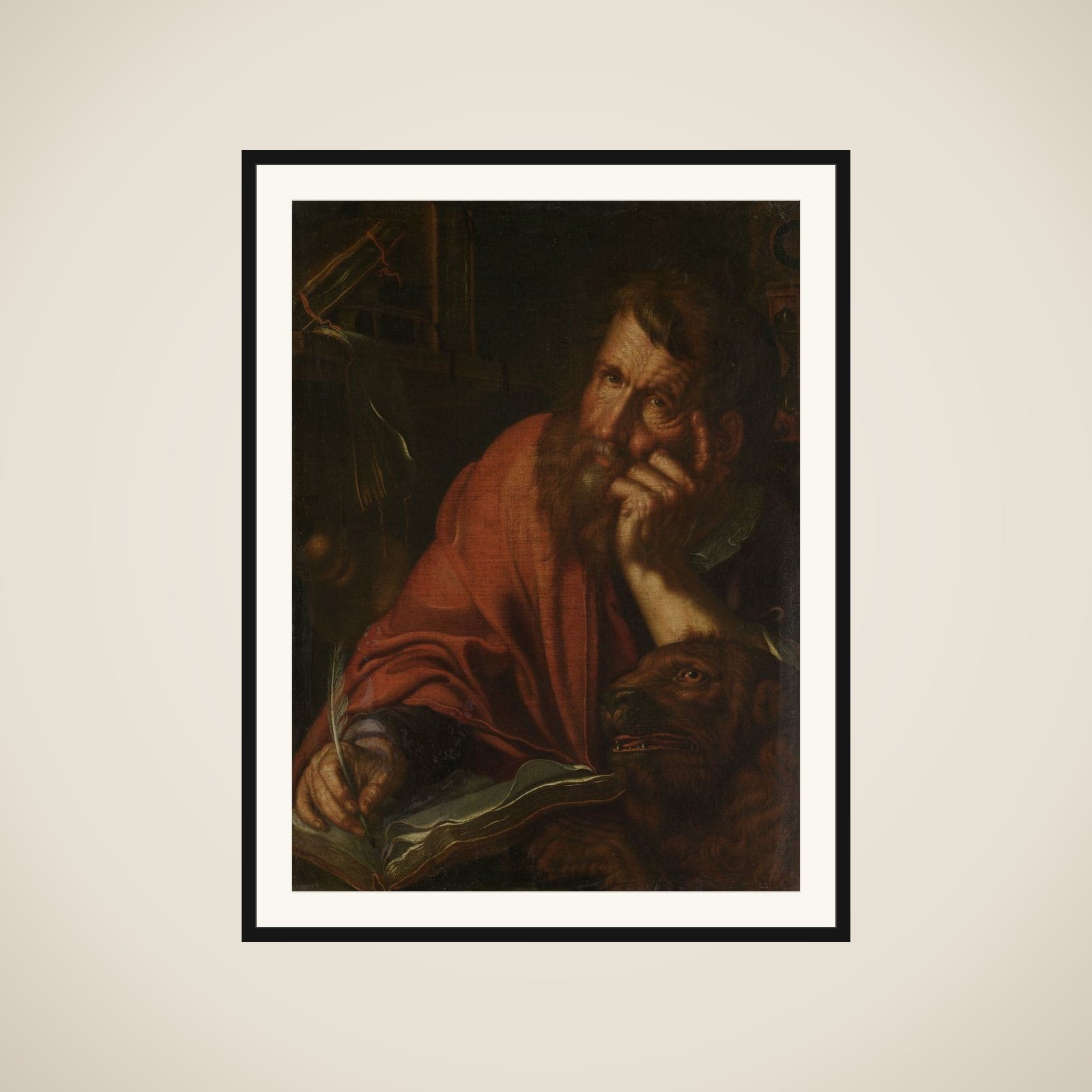 The Evangelist Saint Mark framed