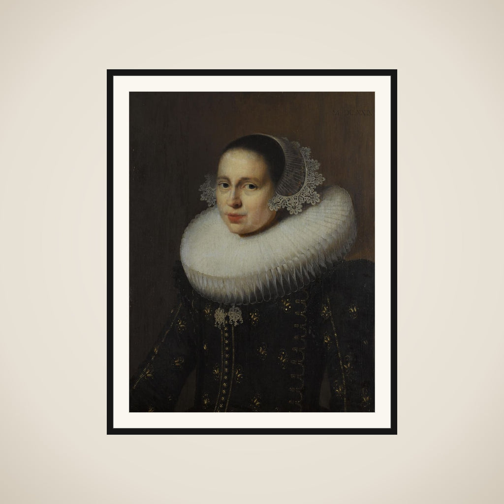 Portrait of Hendrickje Uylenburgh (1600-ca. 1682). Wife of the Artist framed