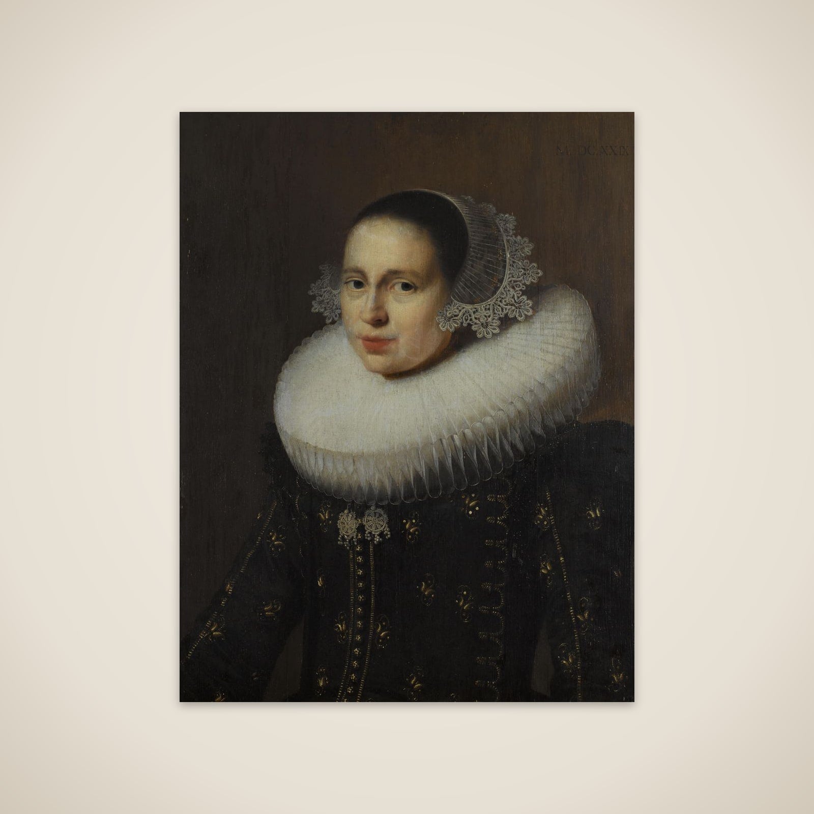 Portrait of Hendrickje Uylenburgh (1600-ca. 1682). Wife of the Artist unframed print