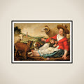 The Shepherdess framed