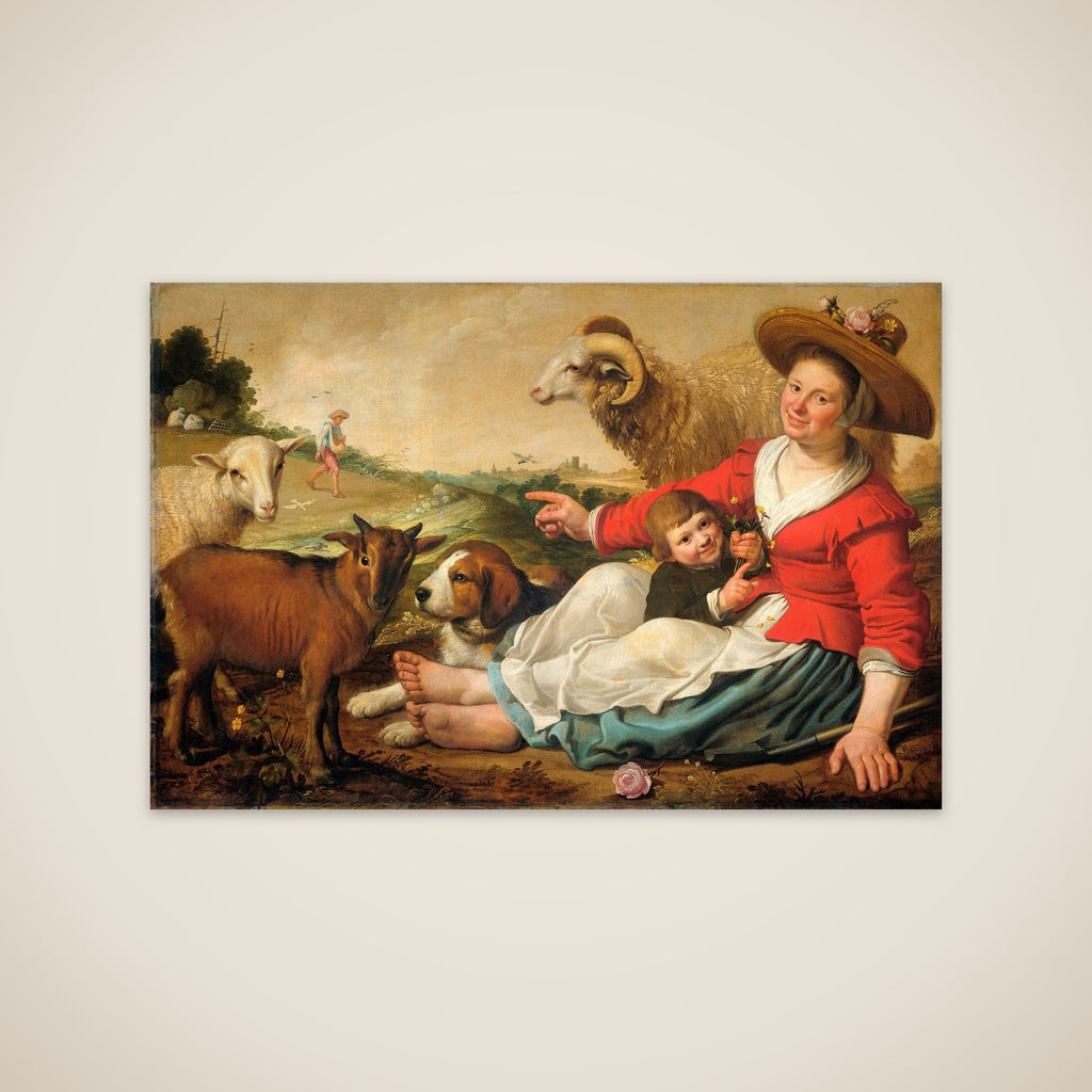The Shepherdess unframed print