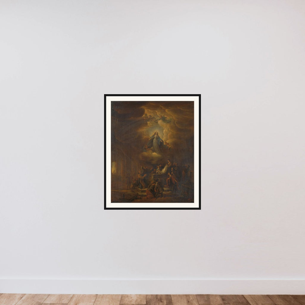 Assumption of the Virgin framed — shown to scale