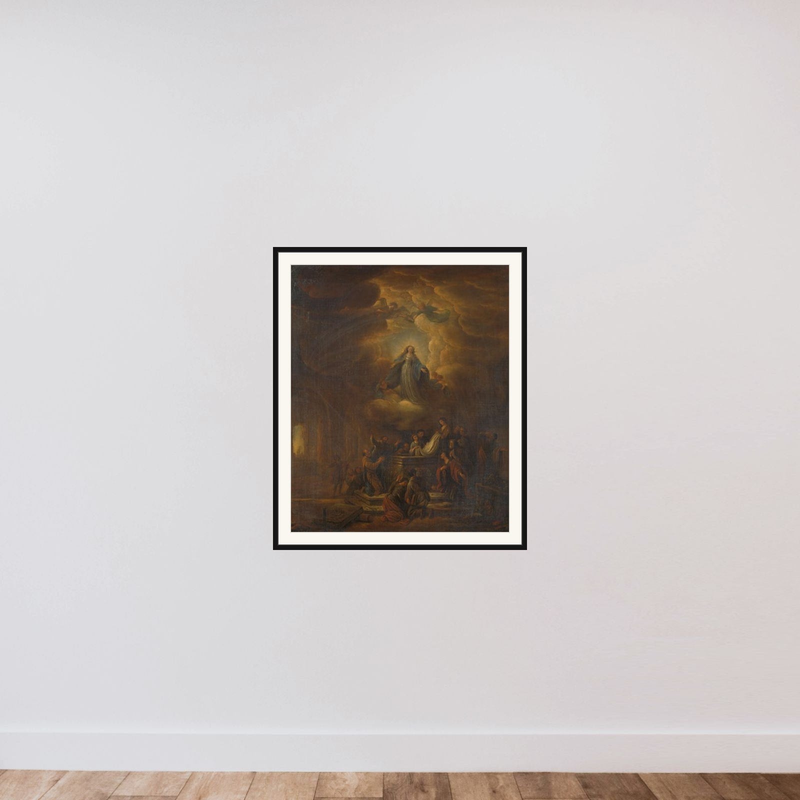 Assumption of the Virgin framed — shown to scale