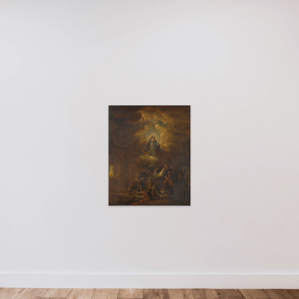 Assumption of the Virgin unframed — shown to scale