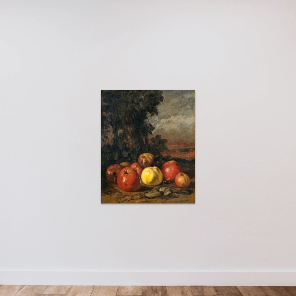 Still Life with Apples unframed — shown to scale