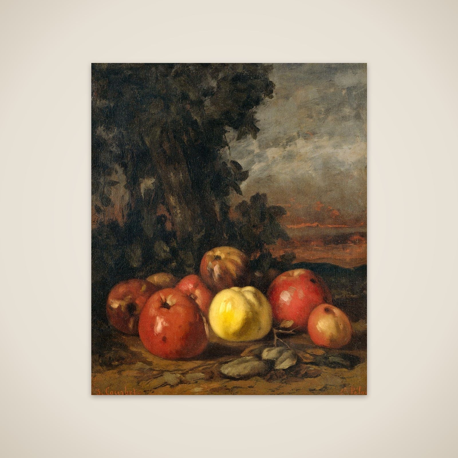 Still Life with Apples unframed print