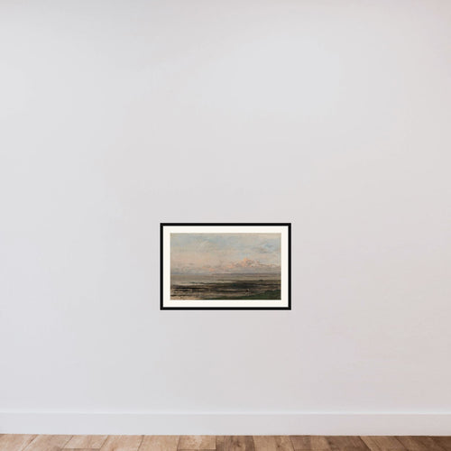 A Beach at Ebb Tide framed — shown to scale
