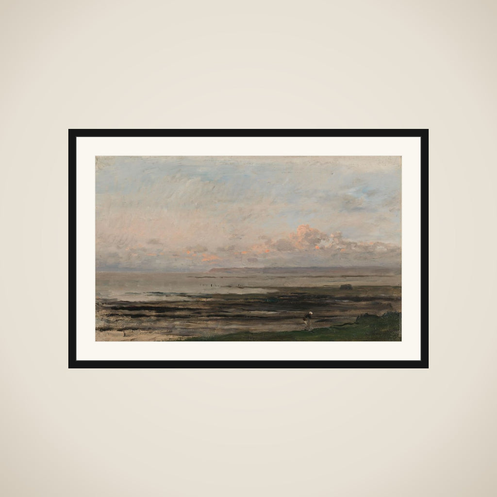 A Beach at Ebb Tide framed
