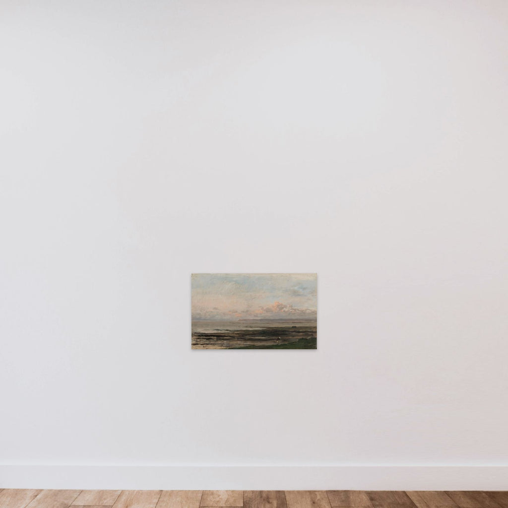 A Beach at Ebb Tide unframed — shown to scale