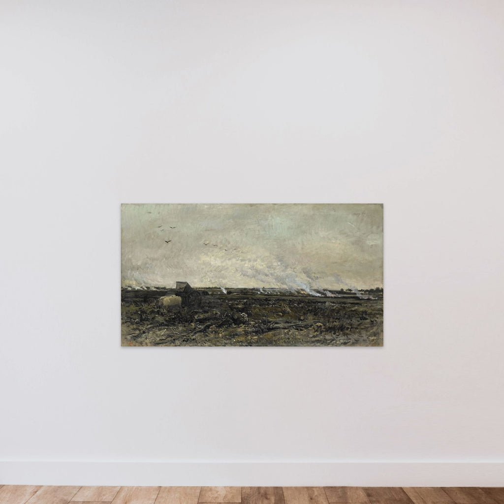 October unframed — shown to scale