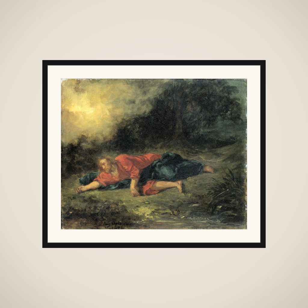The Agony in the Garden framed