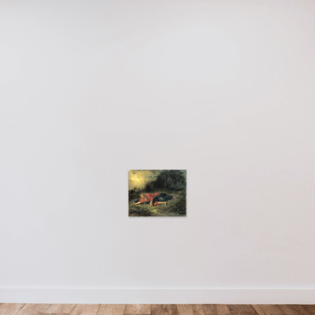The Agony in the Garden unframed — shown to scale