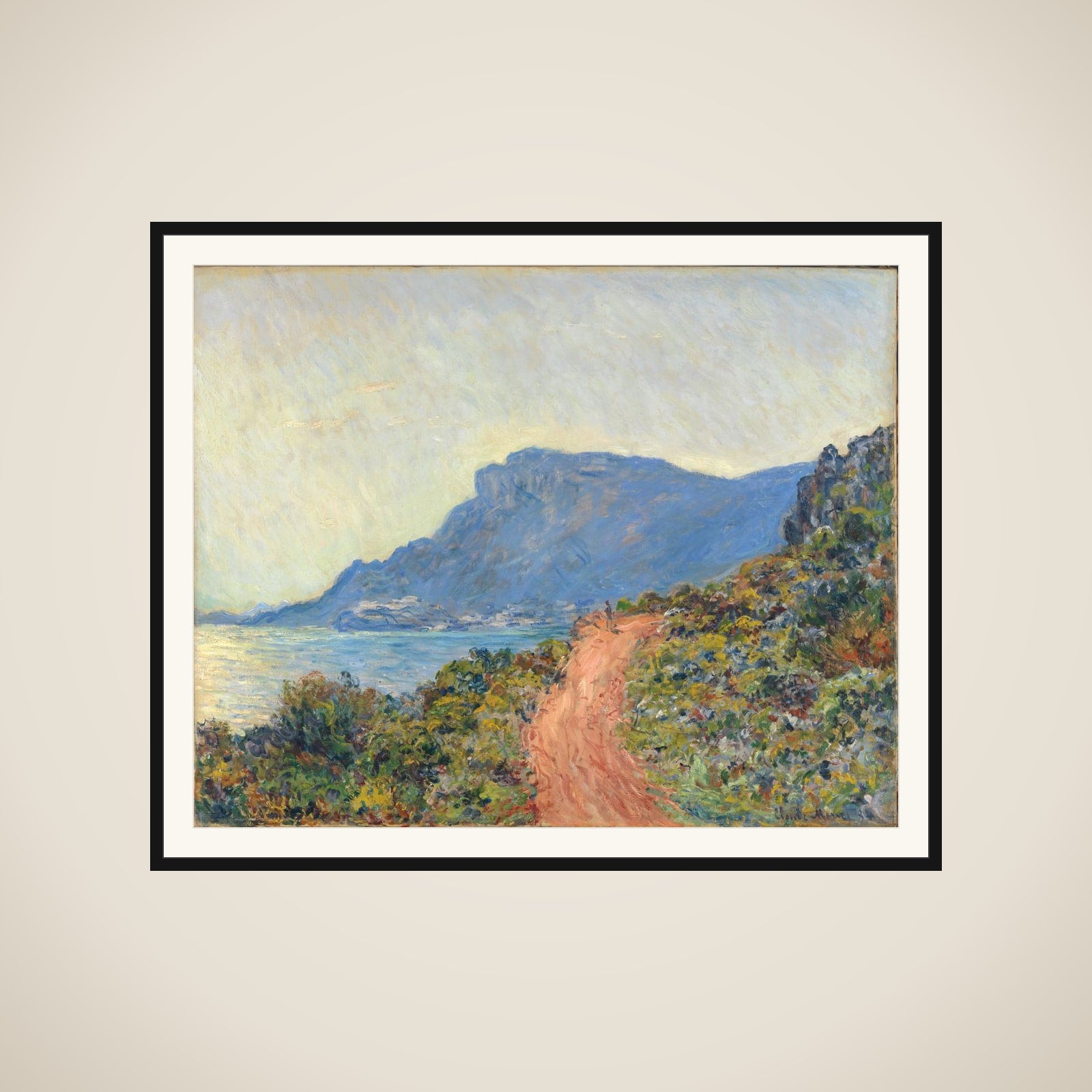 La Corniche near Monaco framed