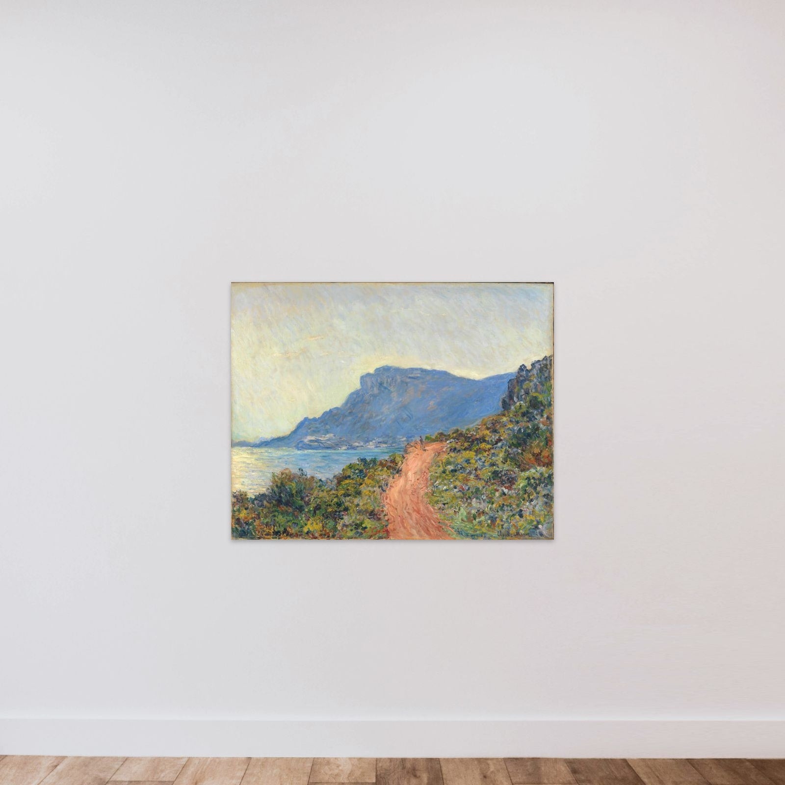 La Corniche near Monaco unframed — shown to scale