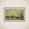 Waterway near the Baarsjes, Amsterdam framed