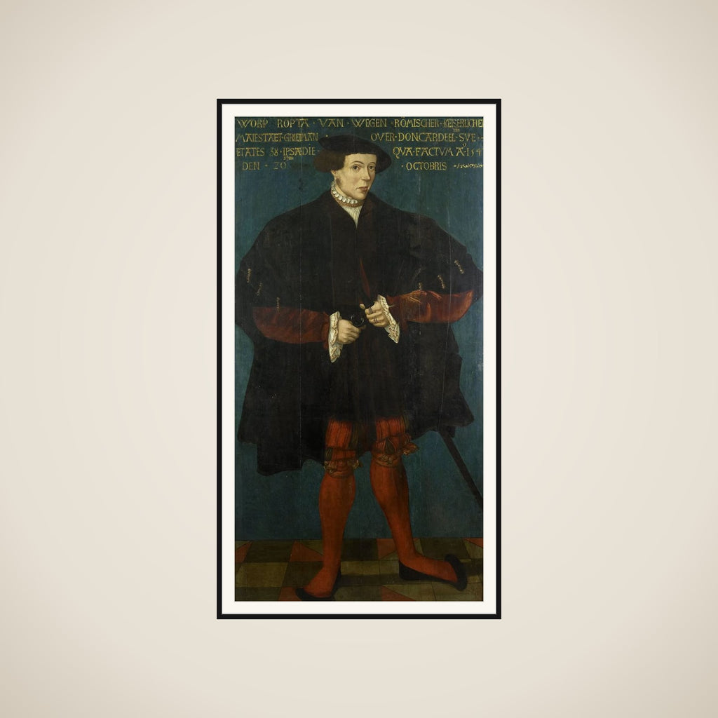 Portrait of Worp van Ropta, Chief Magistrate of East Dongeradeel framed