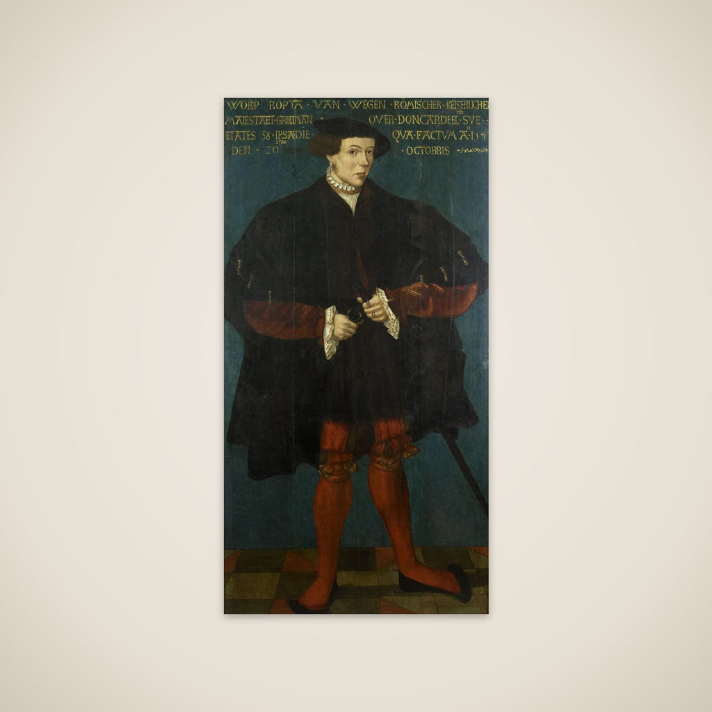 Portrait of Worp van Ropta, Chief Magistrate of East Dongeradeel unframed print