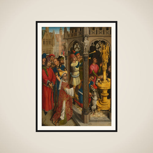 Augustine Sacrificing to an Idol of the Manichaeans (?) framed