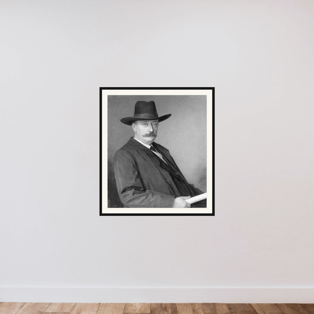 Johannes Martinus Messchaert (1857-1922). Zanger en zangpedagoog framed — shown to scale