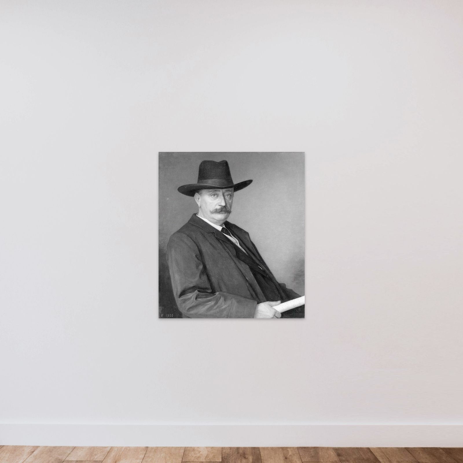 Johannes Martinus Messchaert (1857-1922). Zanger en zangpedagoog unframed — shown to scale