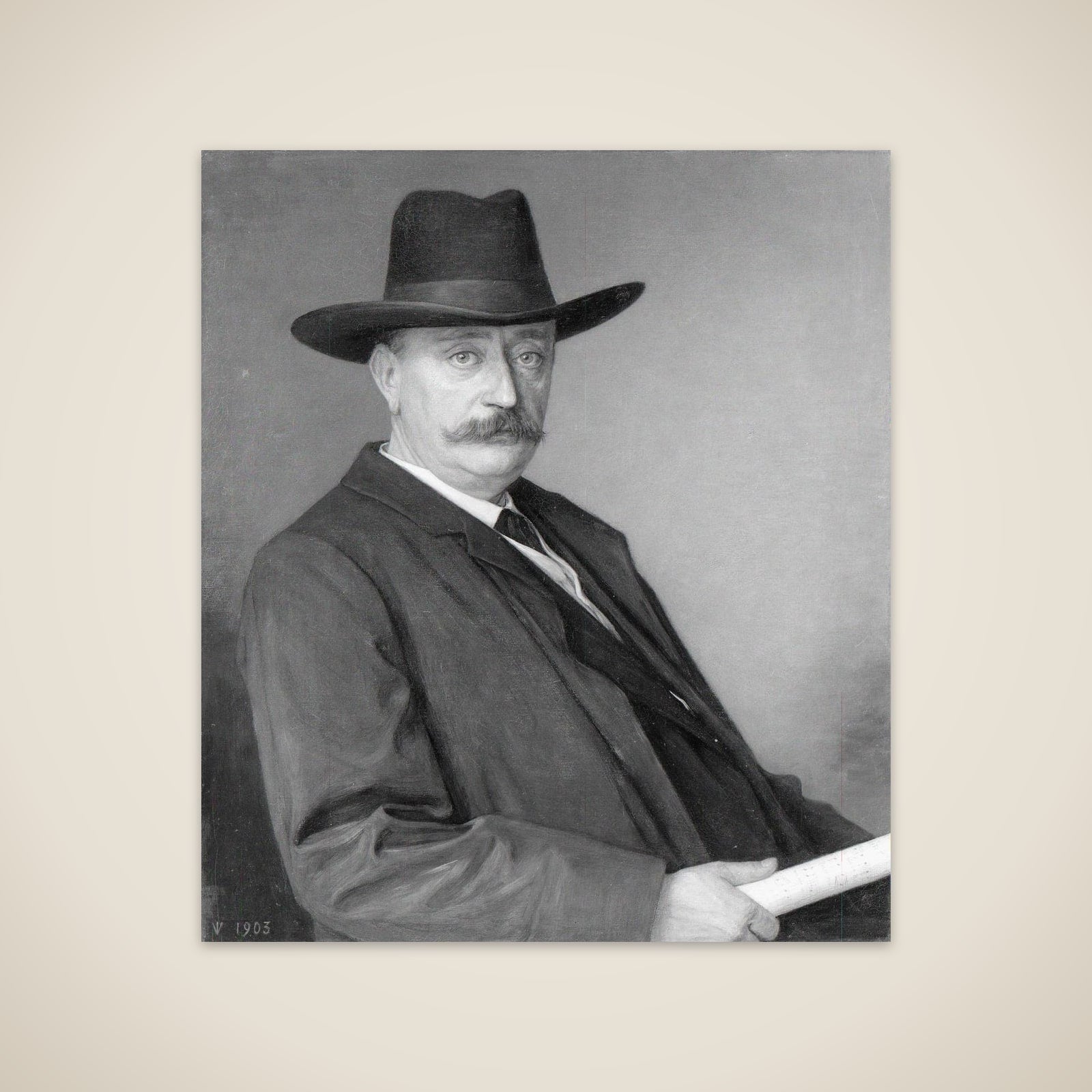 Johannes Martinus Messchaert (1857-1922). Zanger en zangpedagoog unframed print