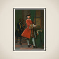 Portrait of Jan Pranger and an Enslaved Servant framed