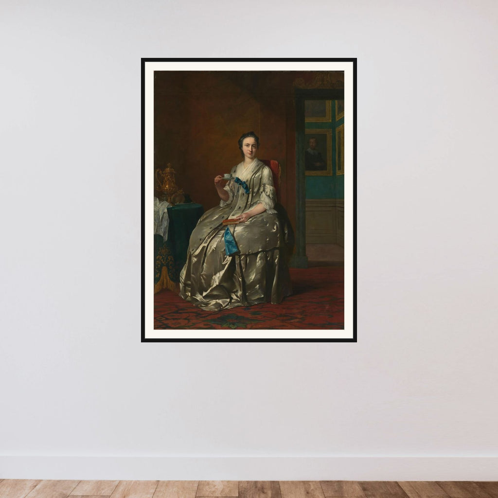 Portrait of Magtilda Muilman framed — shown to scale
