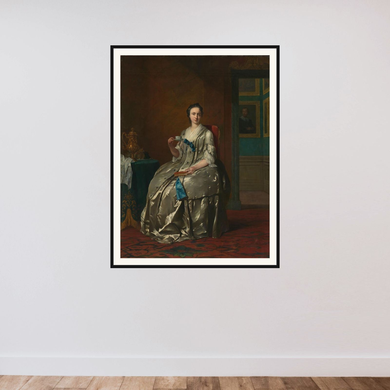 Portrait of Magtilda Muilman framed — shown to scale