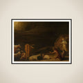 Annunciation to the Shepherds framed