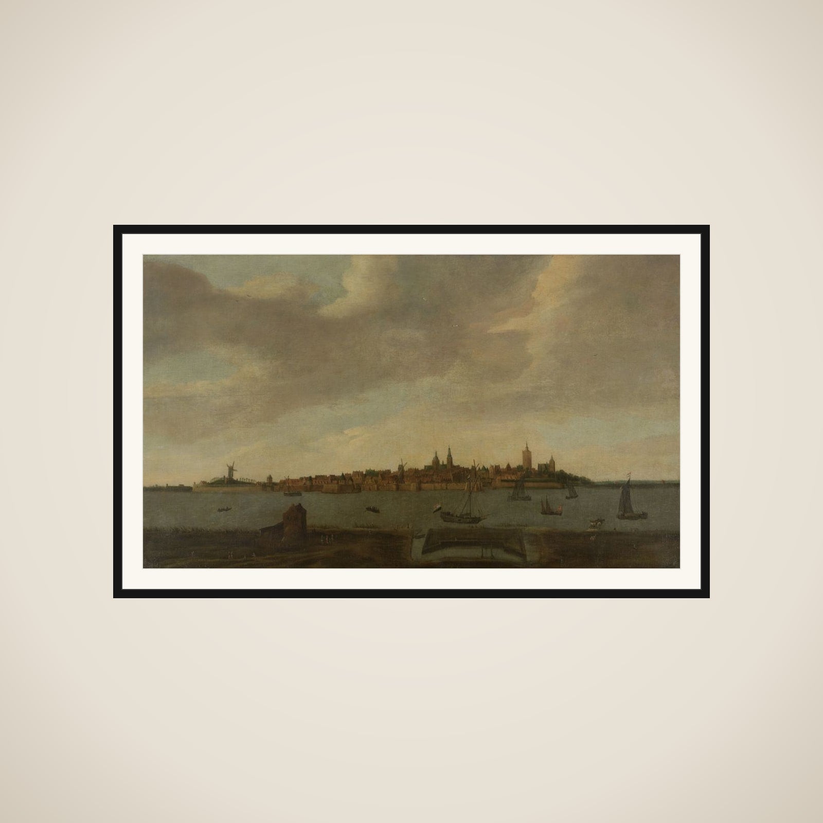 View of Heusden framed
