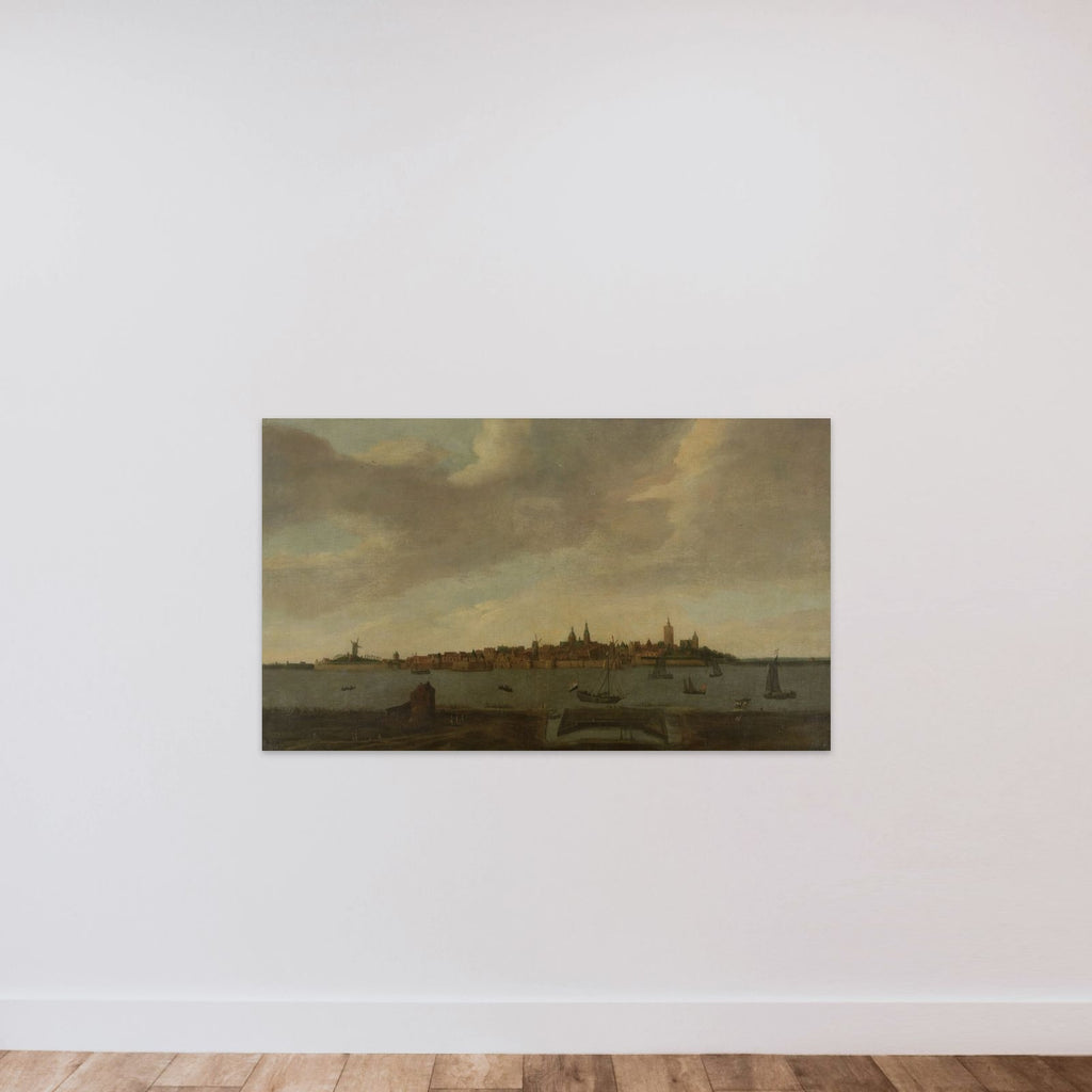 View of Heusden unframed — shown to scale