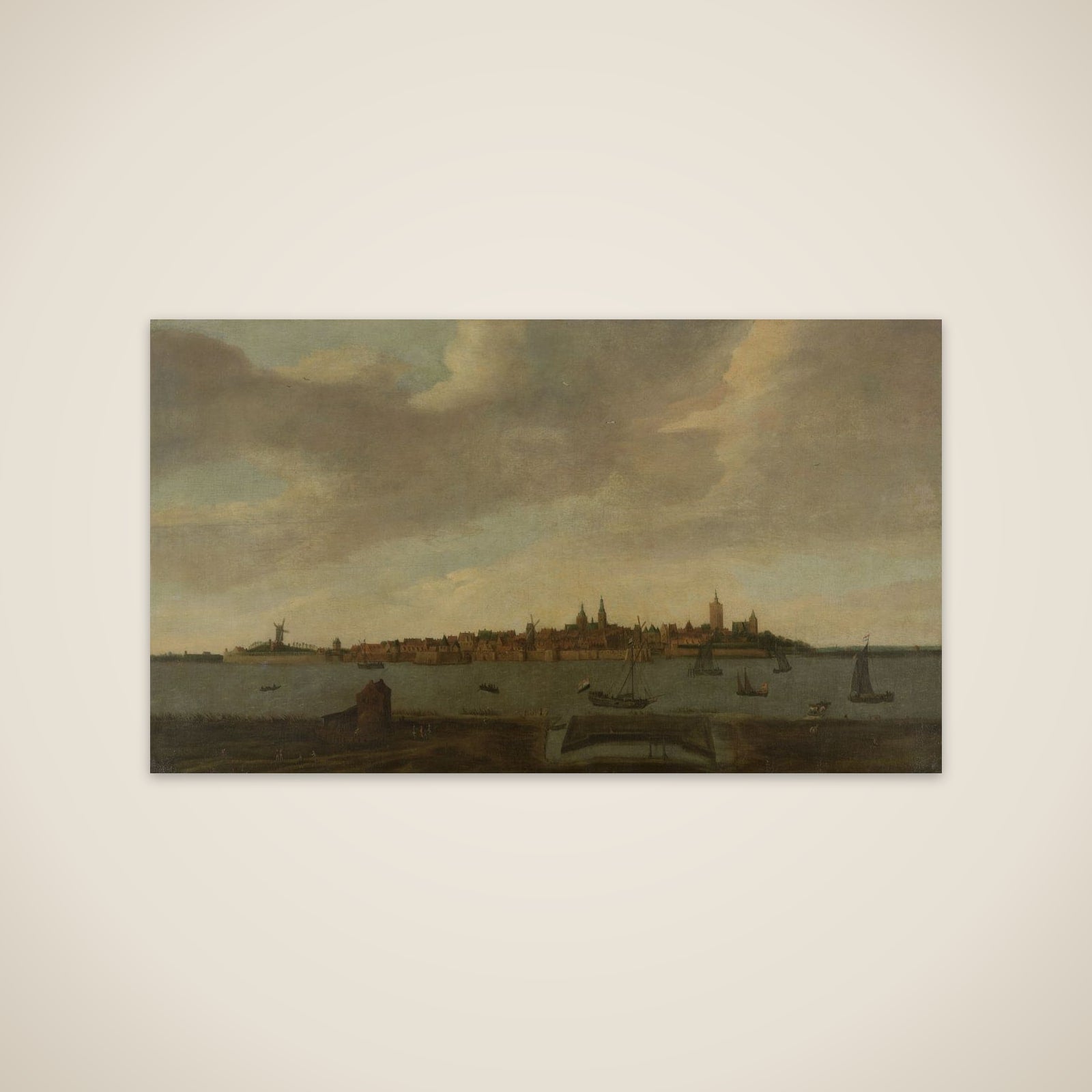 View of Heusden unframed print