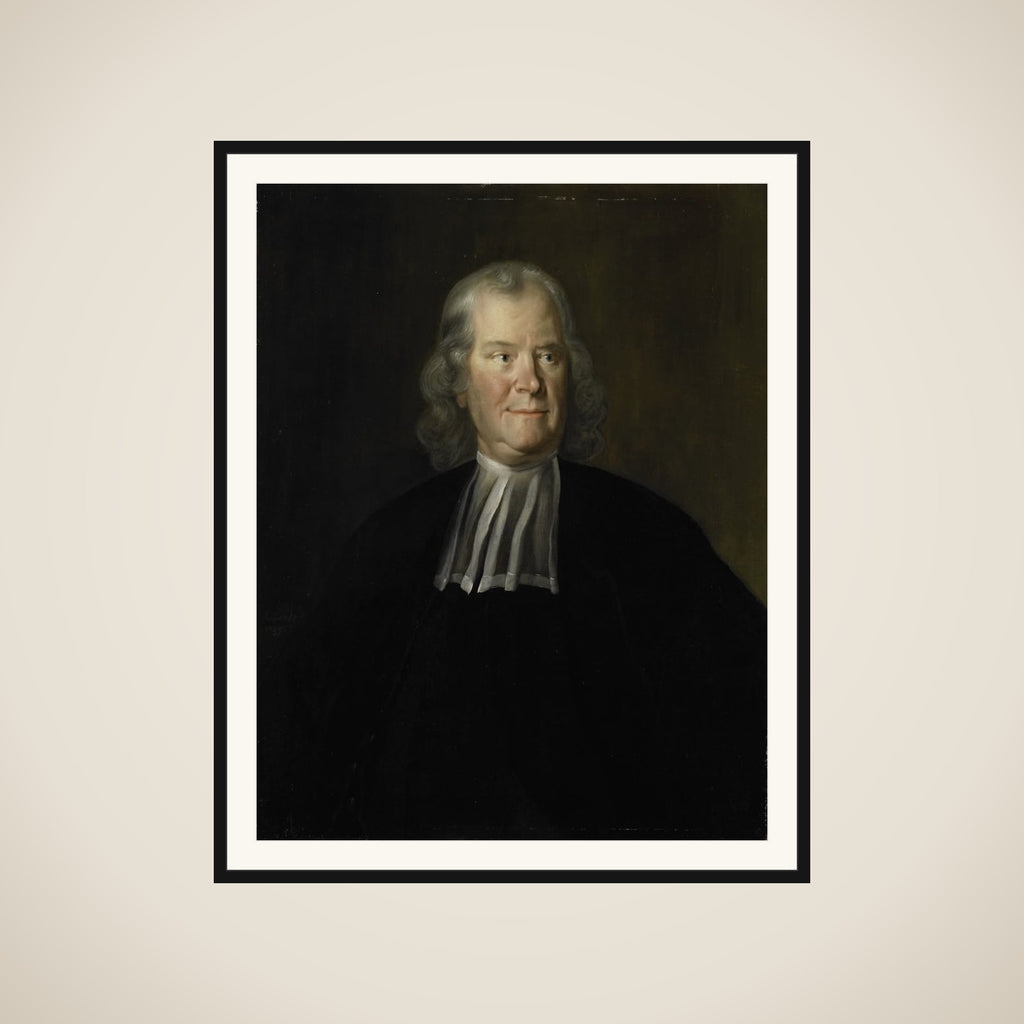 Portrait of the Physician Herman Boerhaave, Professor at the University of Leiden framed