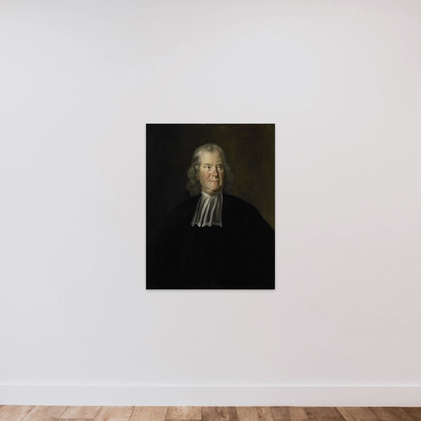 Portrait of the Physician Herman Boerhaave, Professor at the University of Leiden unframed — shown to scale