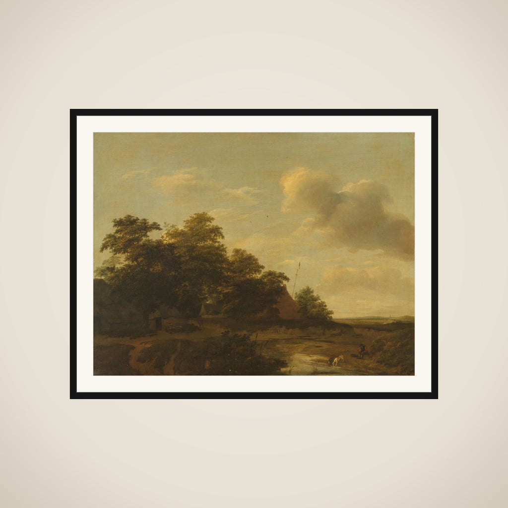 Landscape with a Farm framed