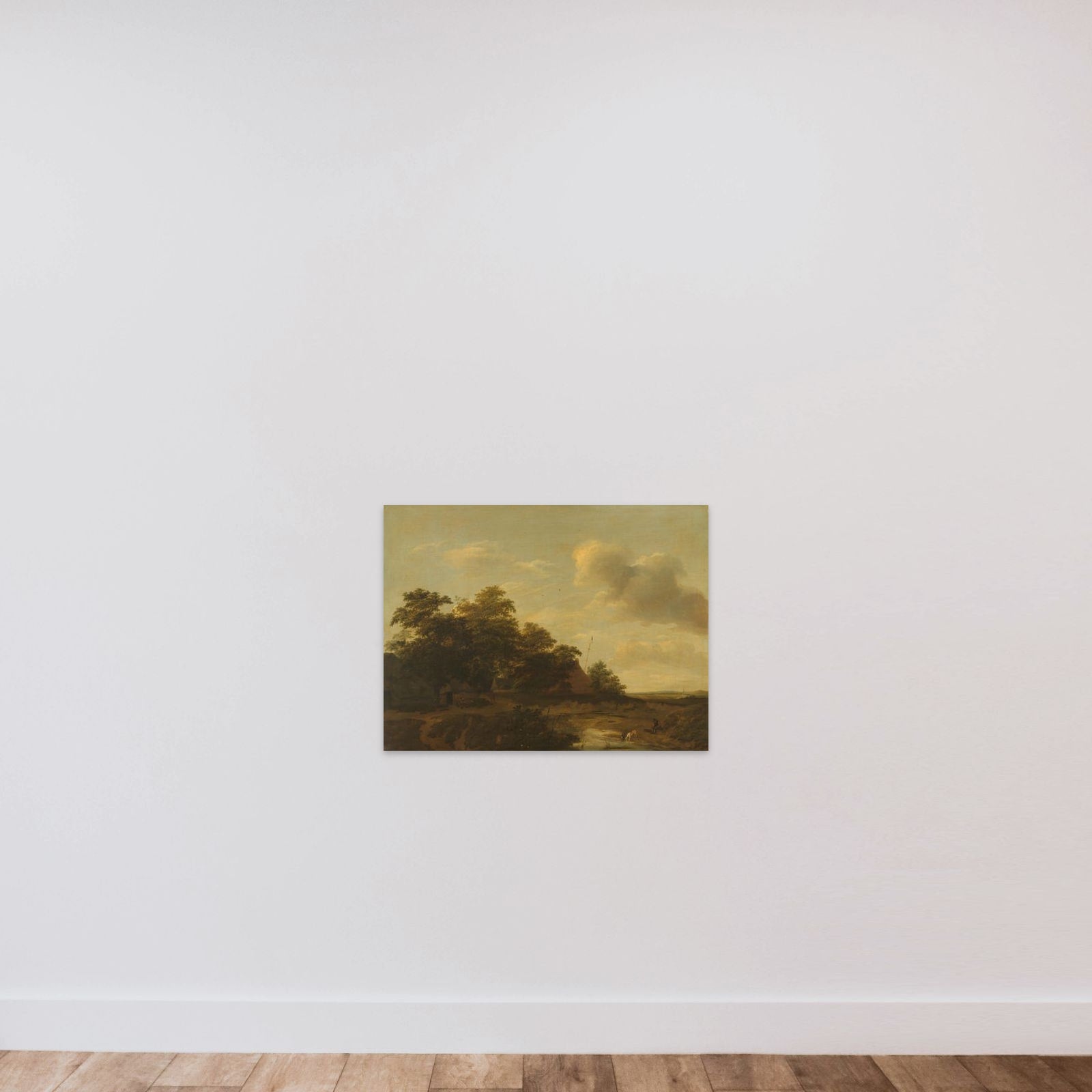 Landscape with a Farm unframed — shown to scale
