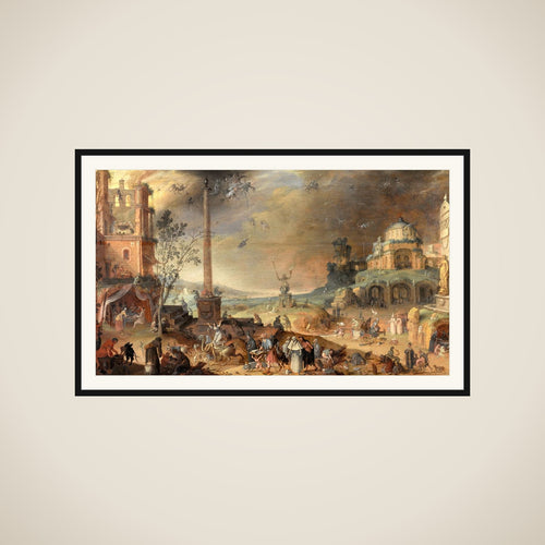Allegory on the Vices framed