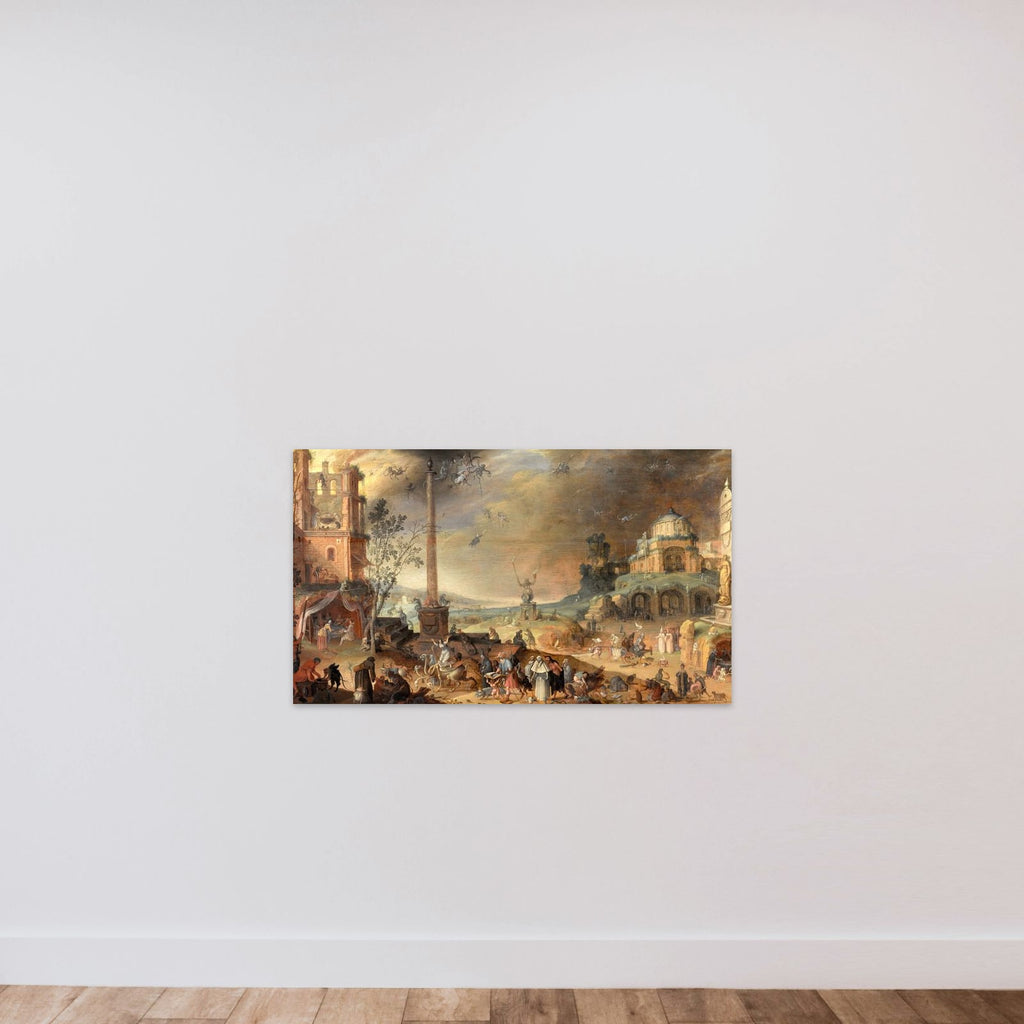 Allegory on the Vices unframed — shown to scale