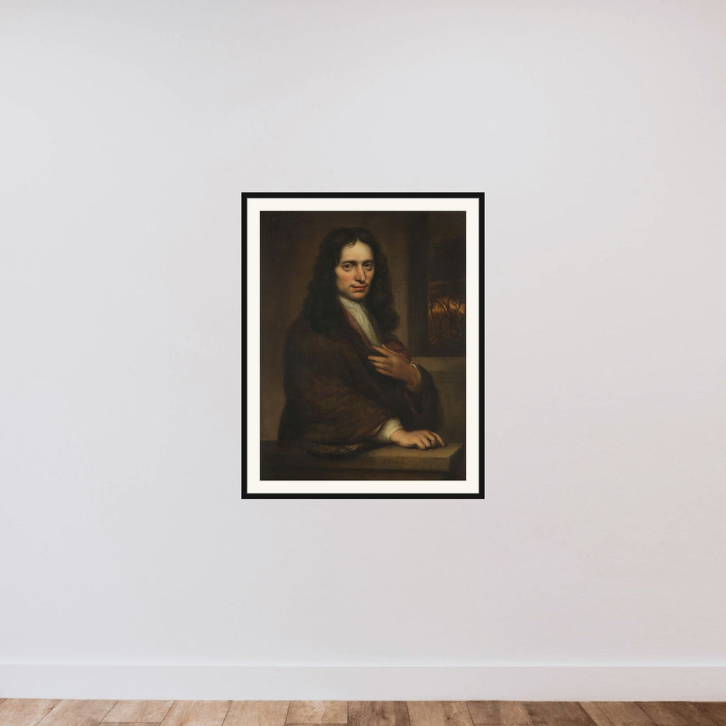 Portrait of a Man framed — shown to scale