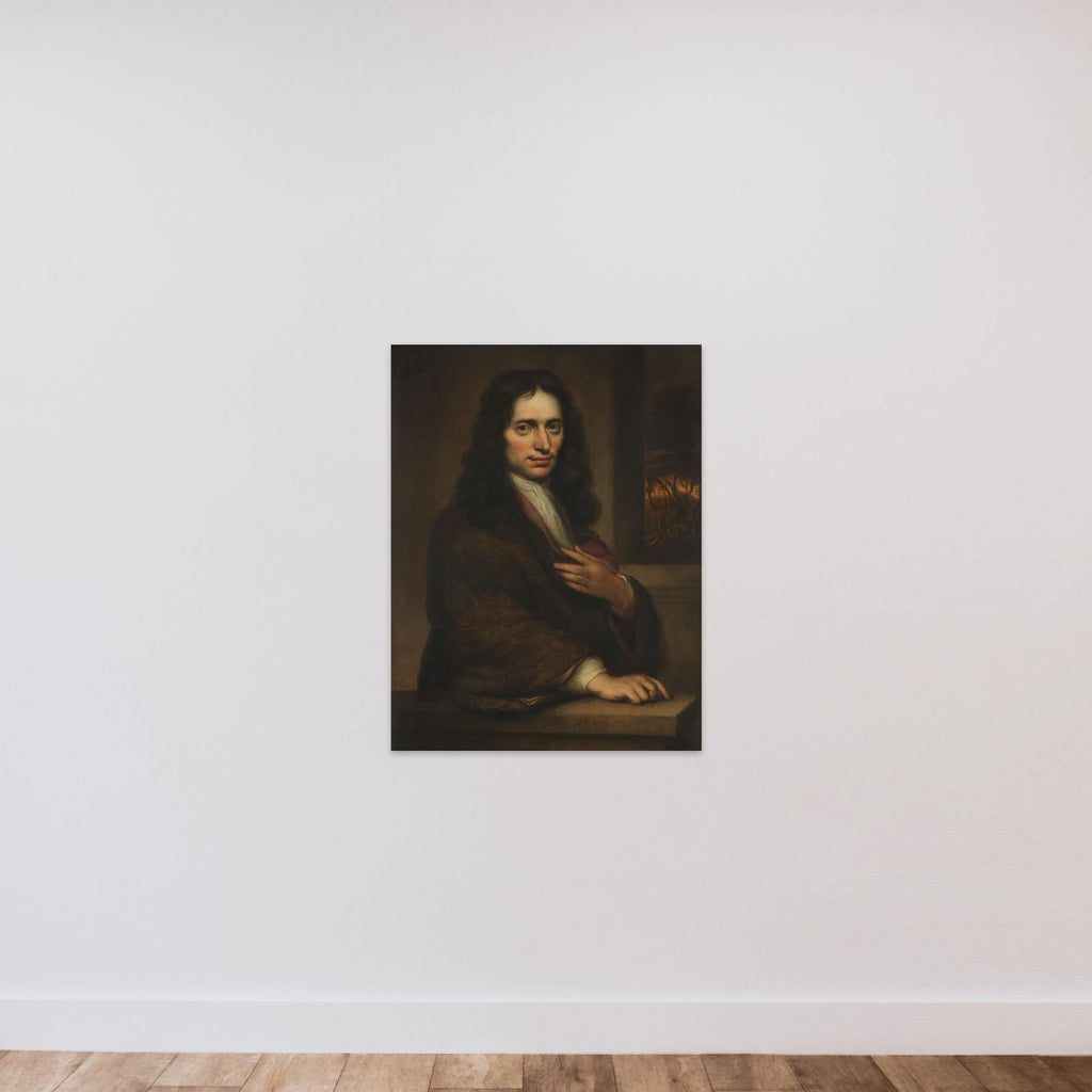 Portrait of a Man unframed — shown to scale
