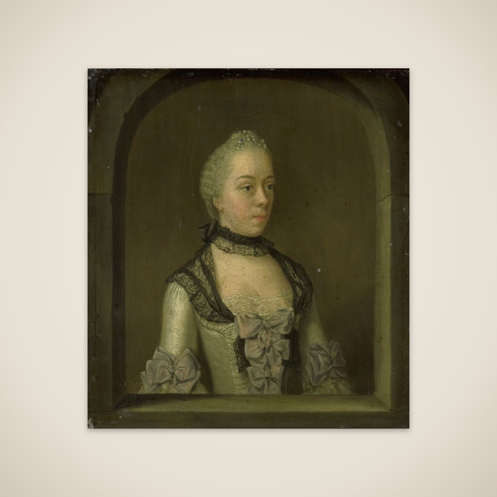 Portrait of Wilhelmina Hillegonda Schuyt, Wife of Joachim Rendorp unframed print