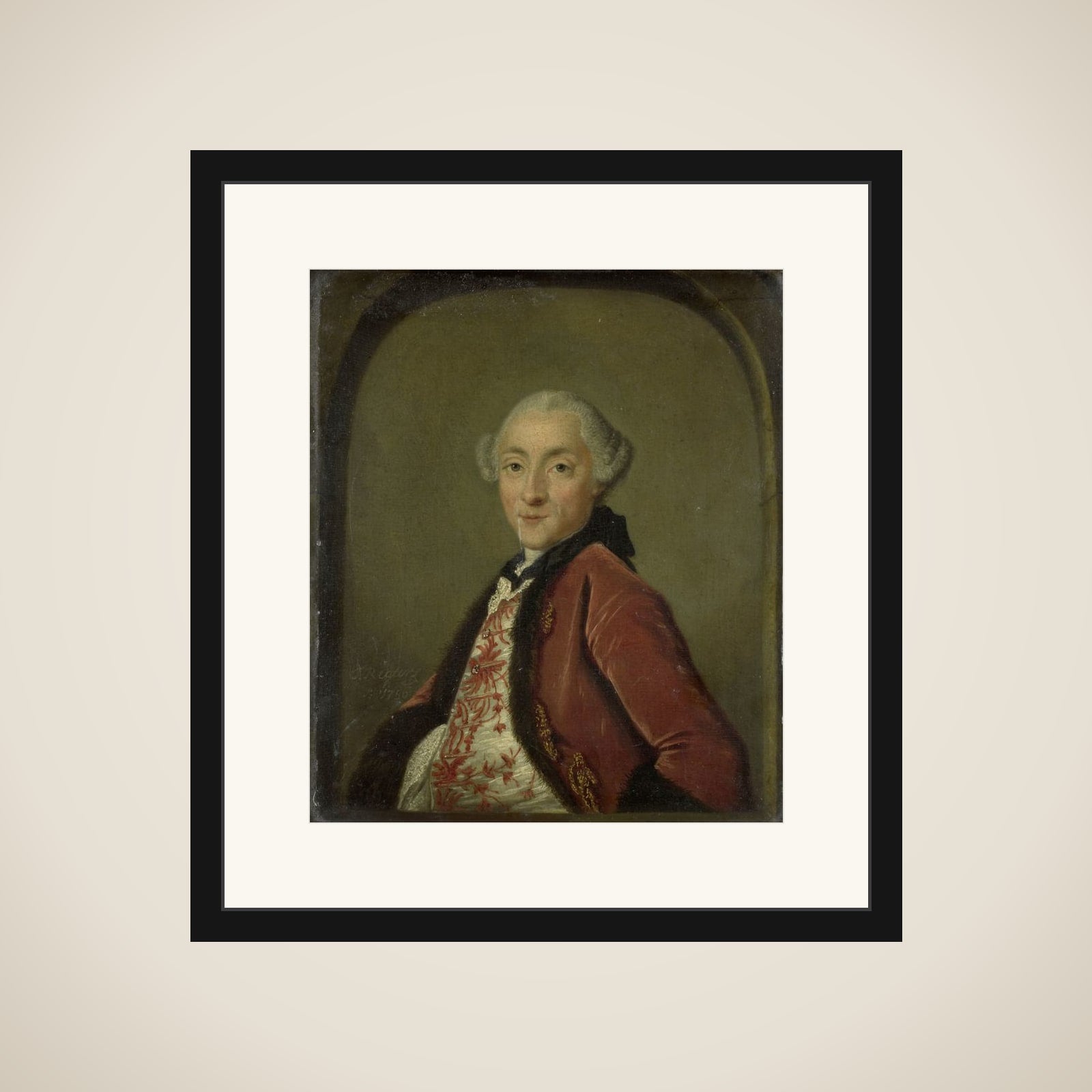 Portrait of Pieter Nicolaas Rendorp, Amsterdam Brewer framed