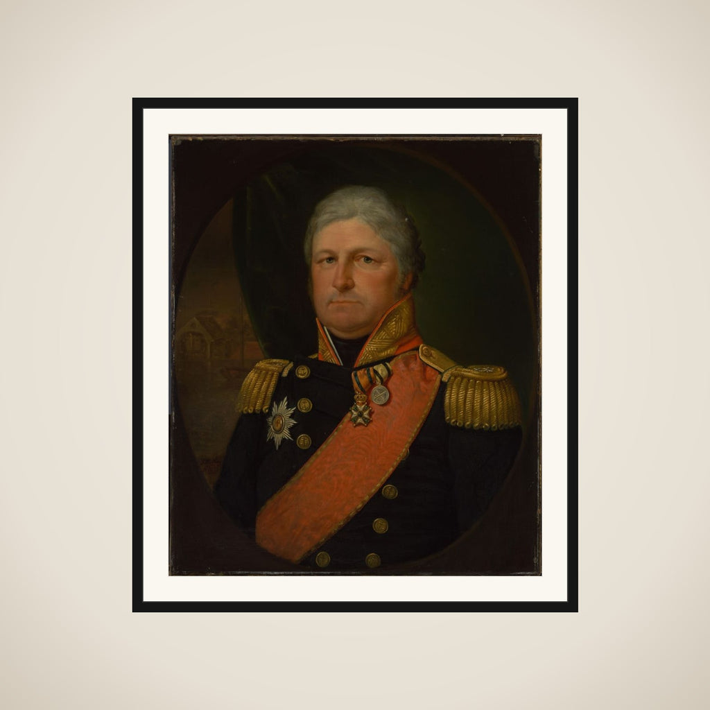 Portrait of Rear-Admiral Job Seaburne May framed