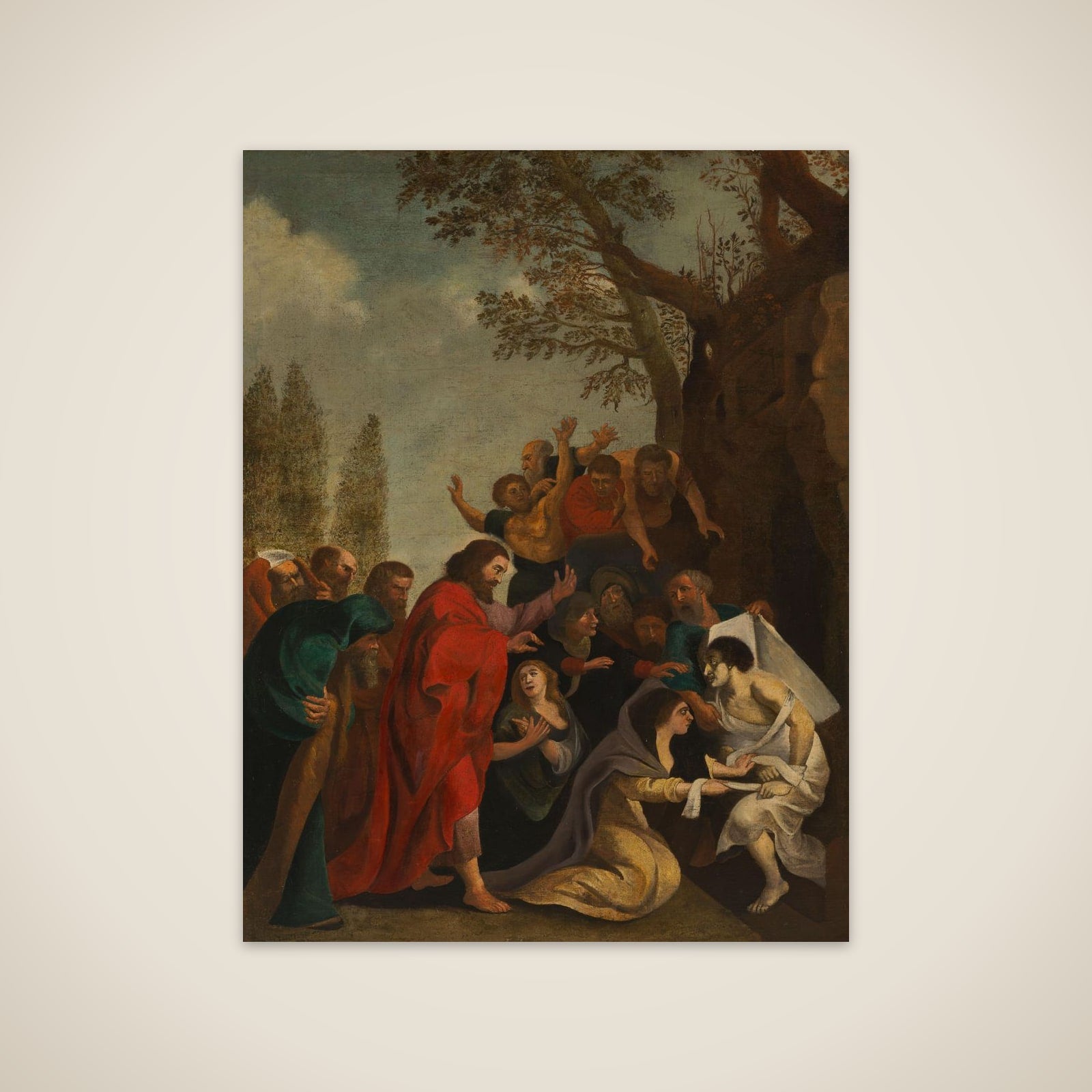 The Raising of Lazarus unframed print