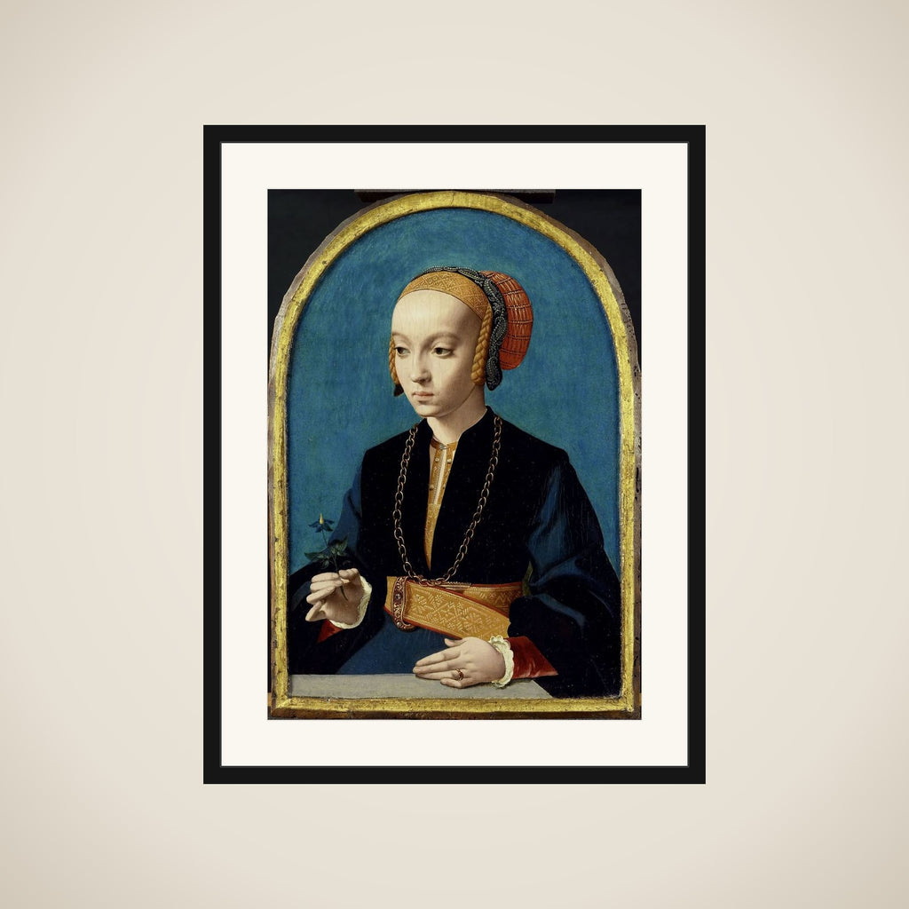 Portrait of Elisabeth Bellinghausen (c.1520- after 1570) framed