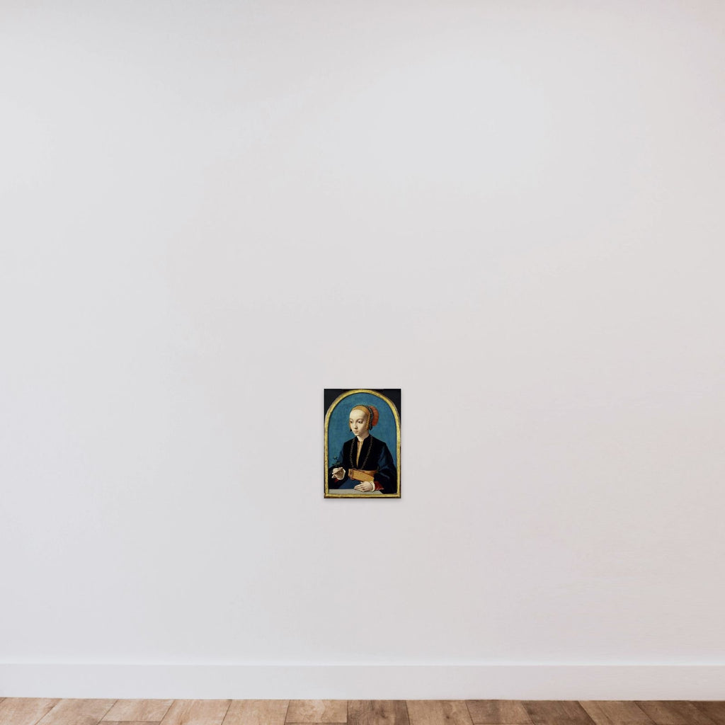 Portrait of Elisabeth Bellinghausen (c.1520- after 1570) unframed — shown to scale