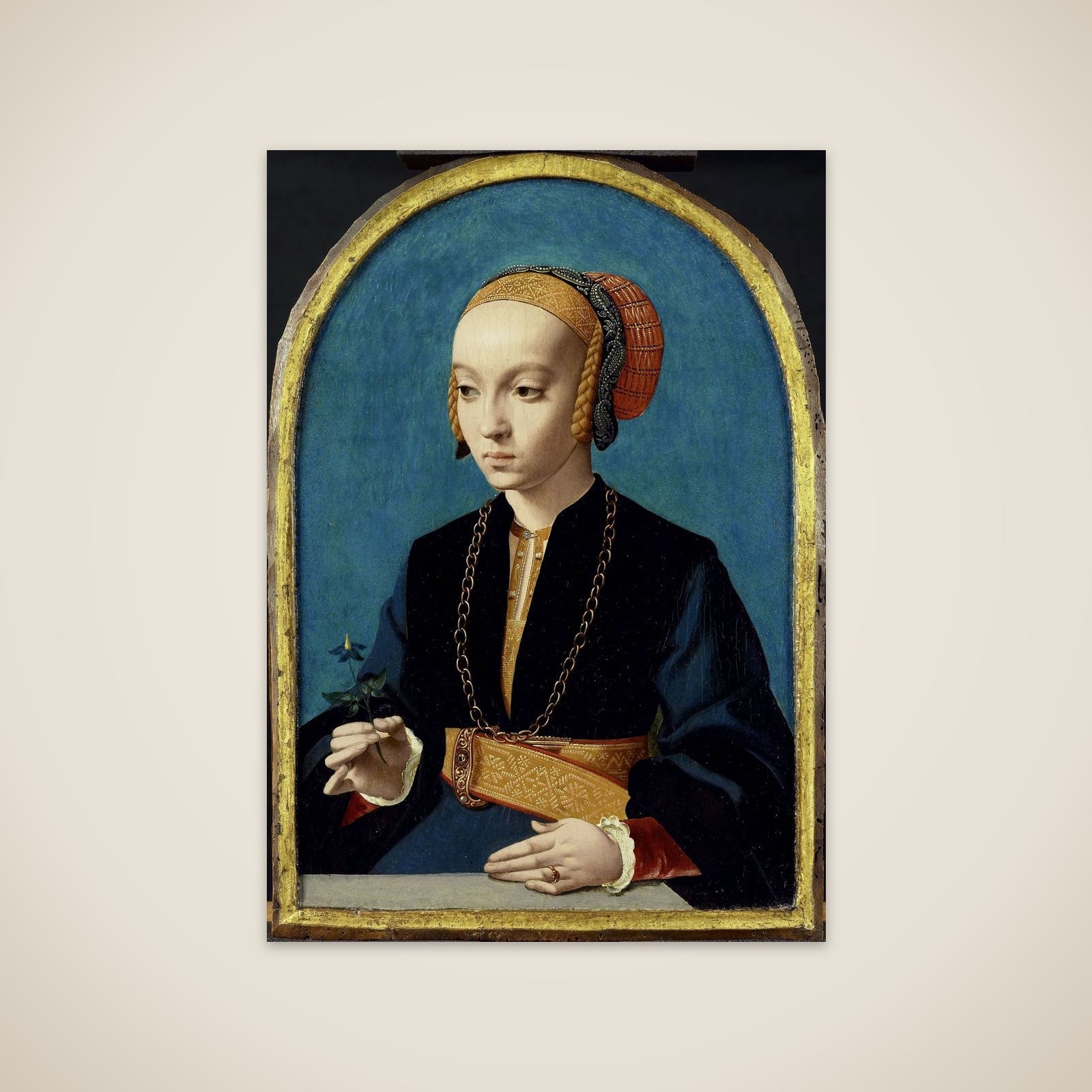 Portrait of Elisabeth Bellinghausen (c.1520- after 1570) unframed print