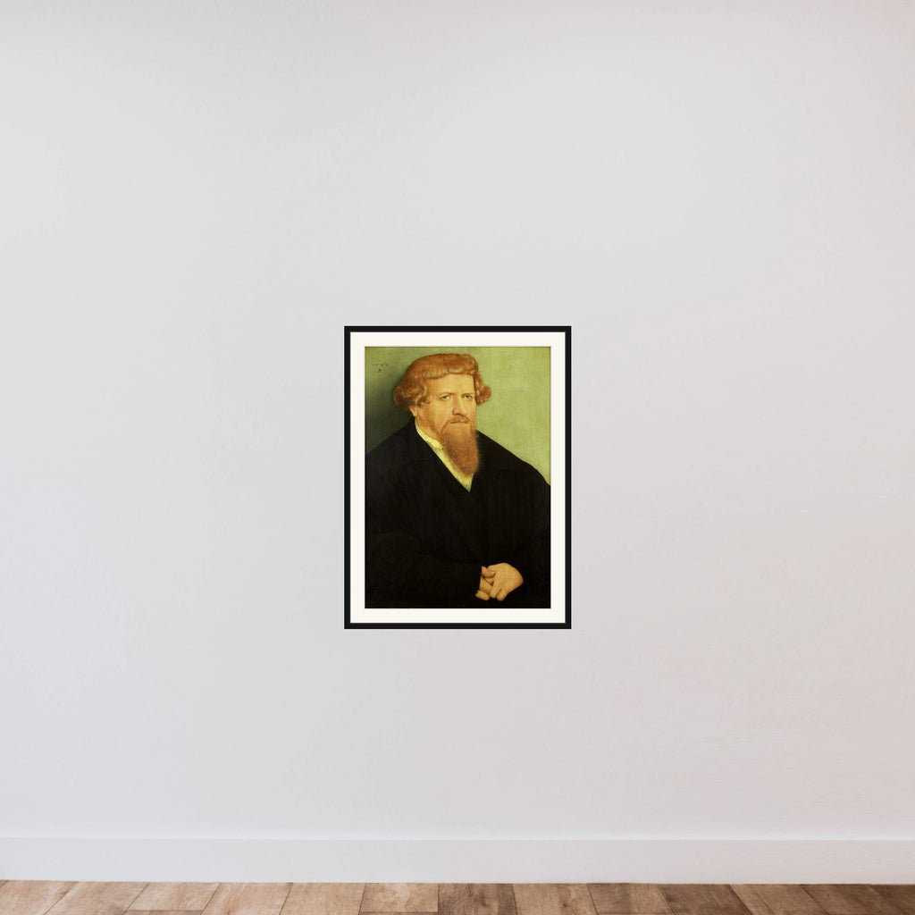 Portrait of a Man framed — shown to scale